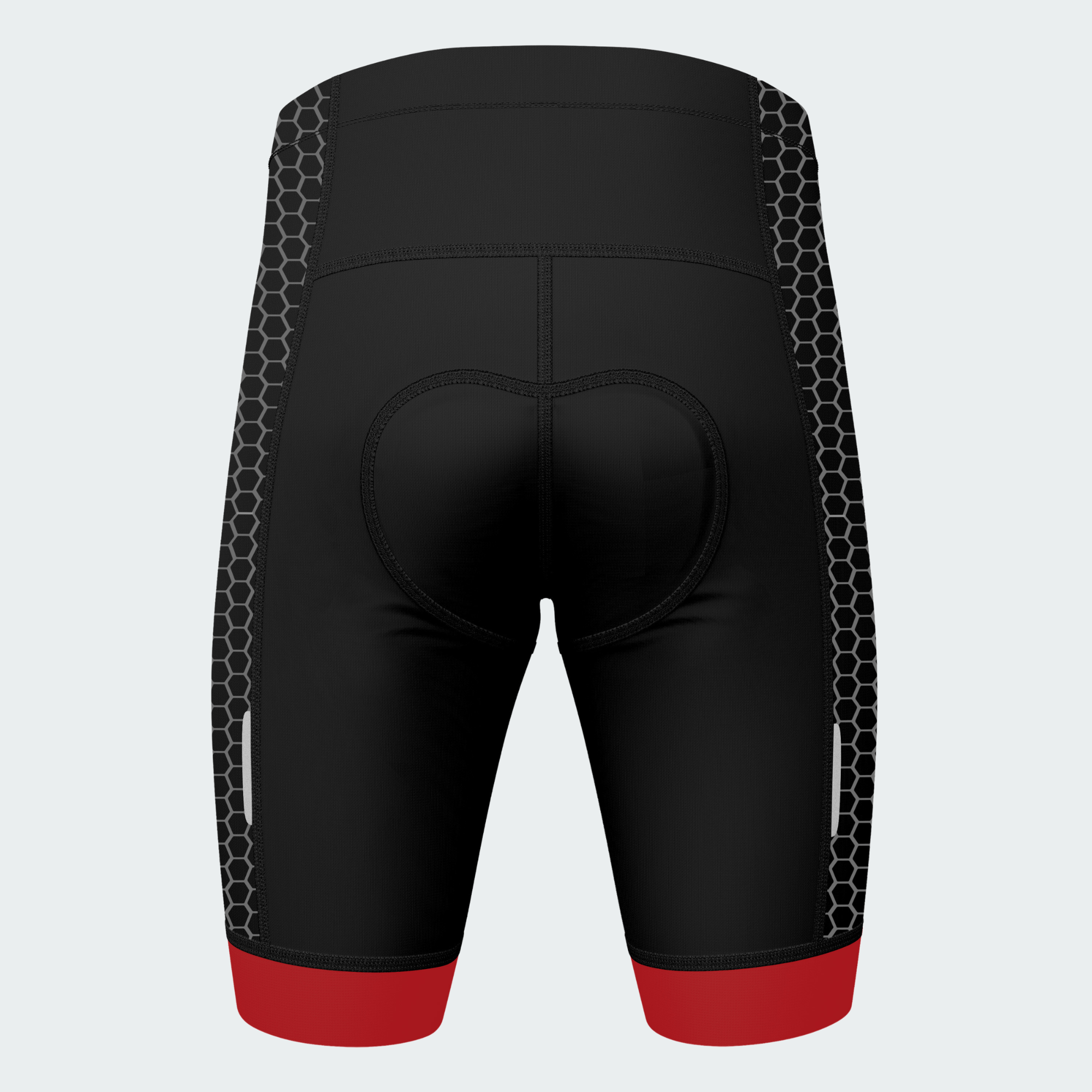 Men's Wildland Firefighter Flame Cycling Shorts - Back