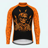 Men's Personalized Long Sleeve Cycling Jersey – Mechanic I Can Fix A Lot - Front