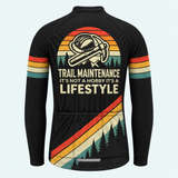Men's Trail Maintenance Lifestyle Long-Sleeve Cycling Jersey - Back