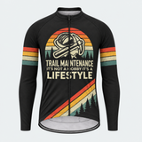 Men's Trail Maintenance Lifestyle Long-Sleeve Cycling Jersey - Front