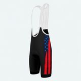 Men's US Firefighter Silhouette Cycling Bib Shorts - Side