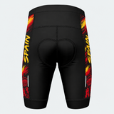 Men's Spain National Pride Cycling Shorts - Back