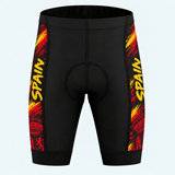 Men's Spain National Pride Cycling Shorts - Front