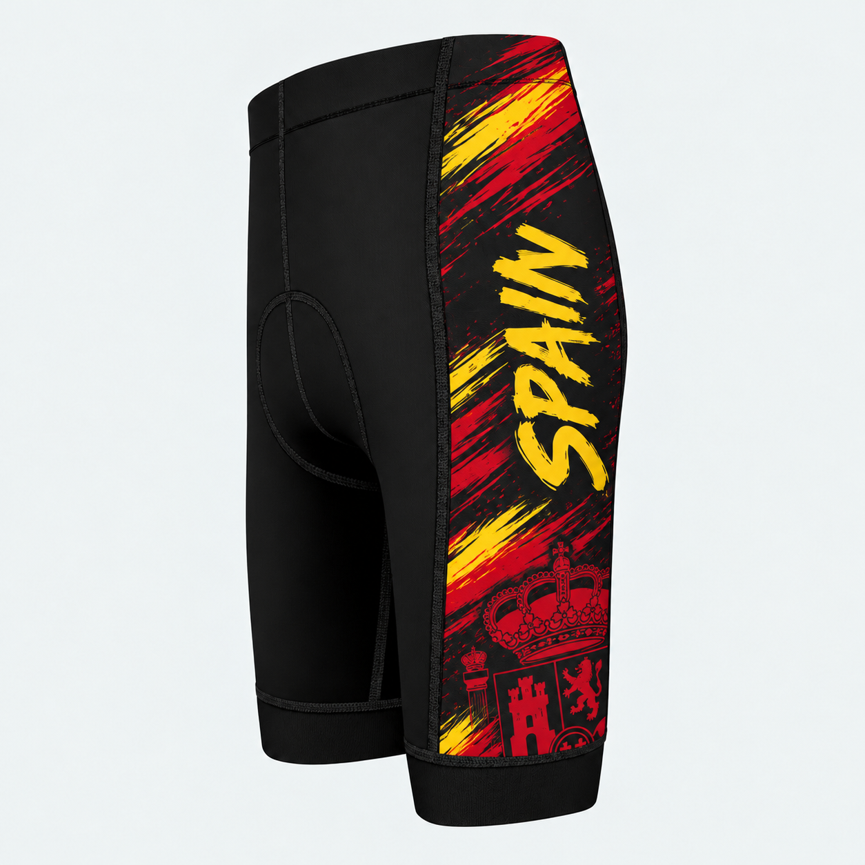Men's Spain National Pride Cycling Shorts - Side