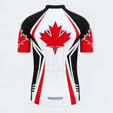 Men's Personalized Short Sleeve Cycling Jersey – Northern Maple Leaf - Back