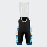 Men's Florida Beachfront Flamingos Cycling Bib Shorts - Front