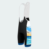 Men's Florida Beachfront Flamingos Cycling Bib Shorts - Side