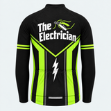 Men's Personalized Long Sleeve Cycling Jersey – The Electrician - Back