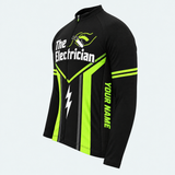 Men's Personalized Long Sleeve Cycling Jersey – The Electrician - Side