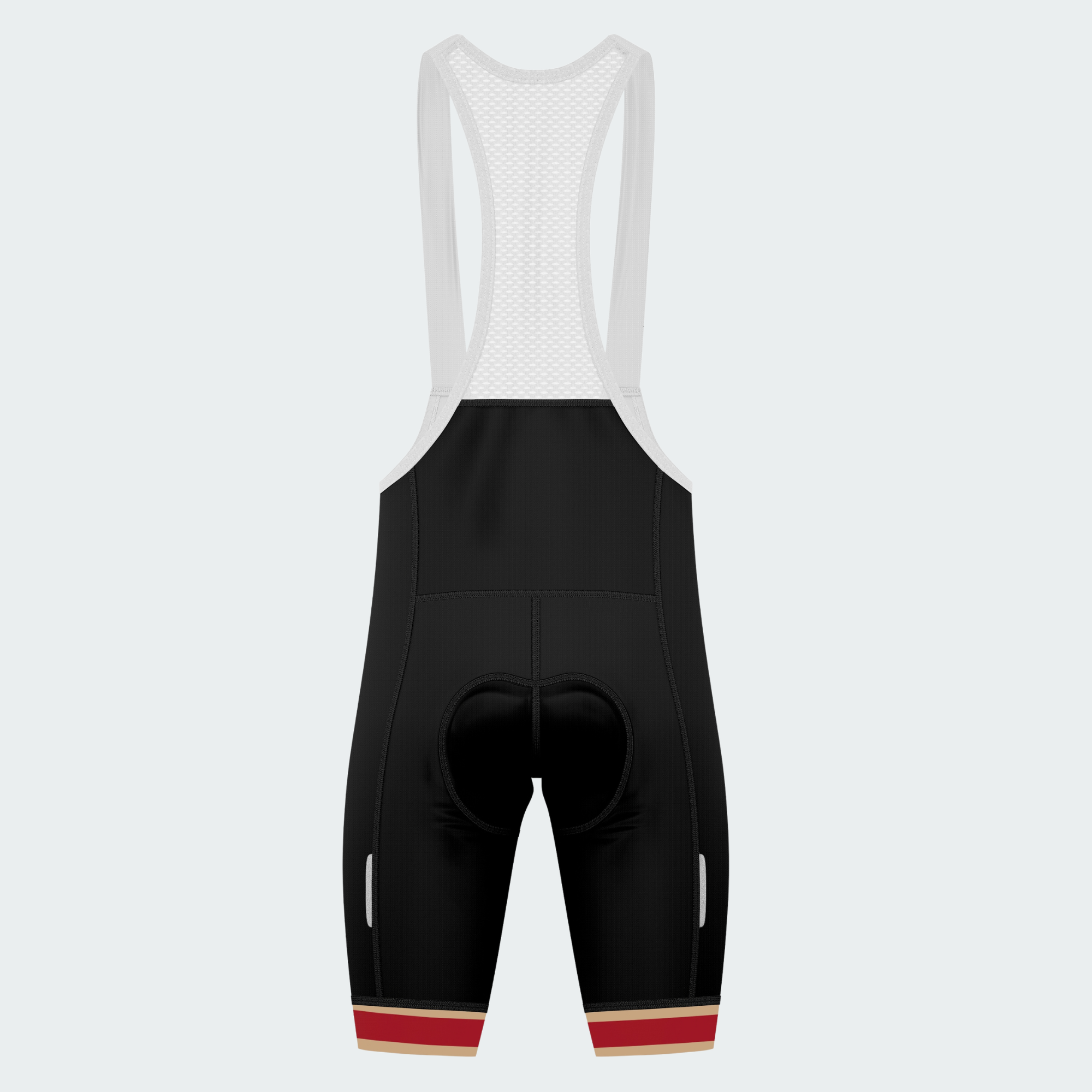 Men's Texas Bull Rider Cycling Bib Shorts - Back