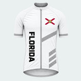 Men's Personalized Short Sleeve Cycling Jersey – Florida Sunset Coast - Front