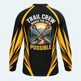 Men's Trail Crew Long-sleeve Cycling T-shirt - Back