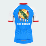 Men's Personalized Short Sleeve Cycling Jersey – Oklahoma Calumet Emblem - Back