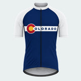 Men's Personalized Short Sleeve Cycling Jersey – Colorado Roundel Banner - Front