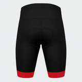 Men's US Firefighter Red And White Stripes Cycling Shorts - Back