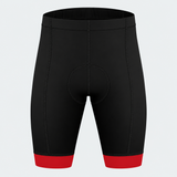 Men's US Firefighter Red And White Stripes Cycling Shorts - Front