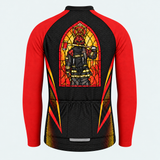 Men's Personalized Long Sleeve Cycling Jersey – The US Firefighter - Back