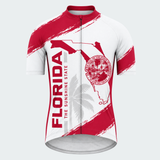 Men's Personalized Short Sleeve Cycling Jersey – Florida Shoreline Seal - Front