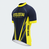 Men's Personalized Short Sleeve Cycling Jersey – God Tetelestai John 19:30 - Front 45°