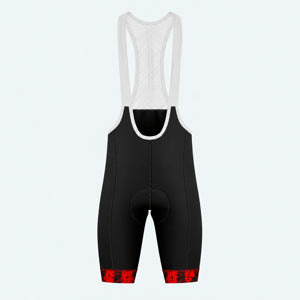 Men's Canada · Canada Flag RollaFatty Chain MTB Jersey Cycling Bib Shorts - Front