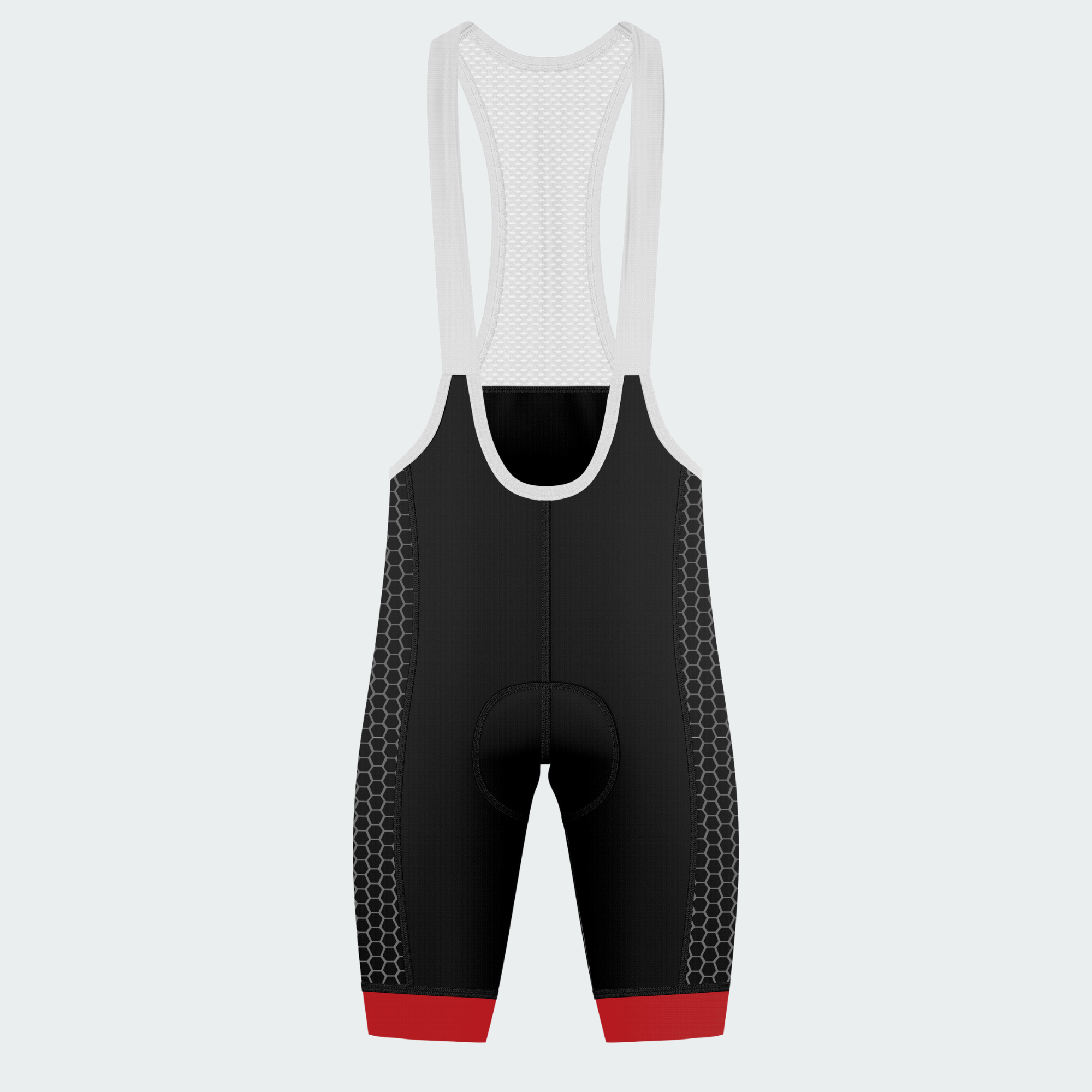 Men's Wildland Firefighter Flame Cycling Bib Shorts - Front