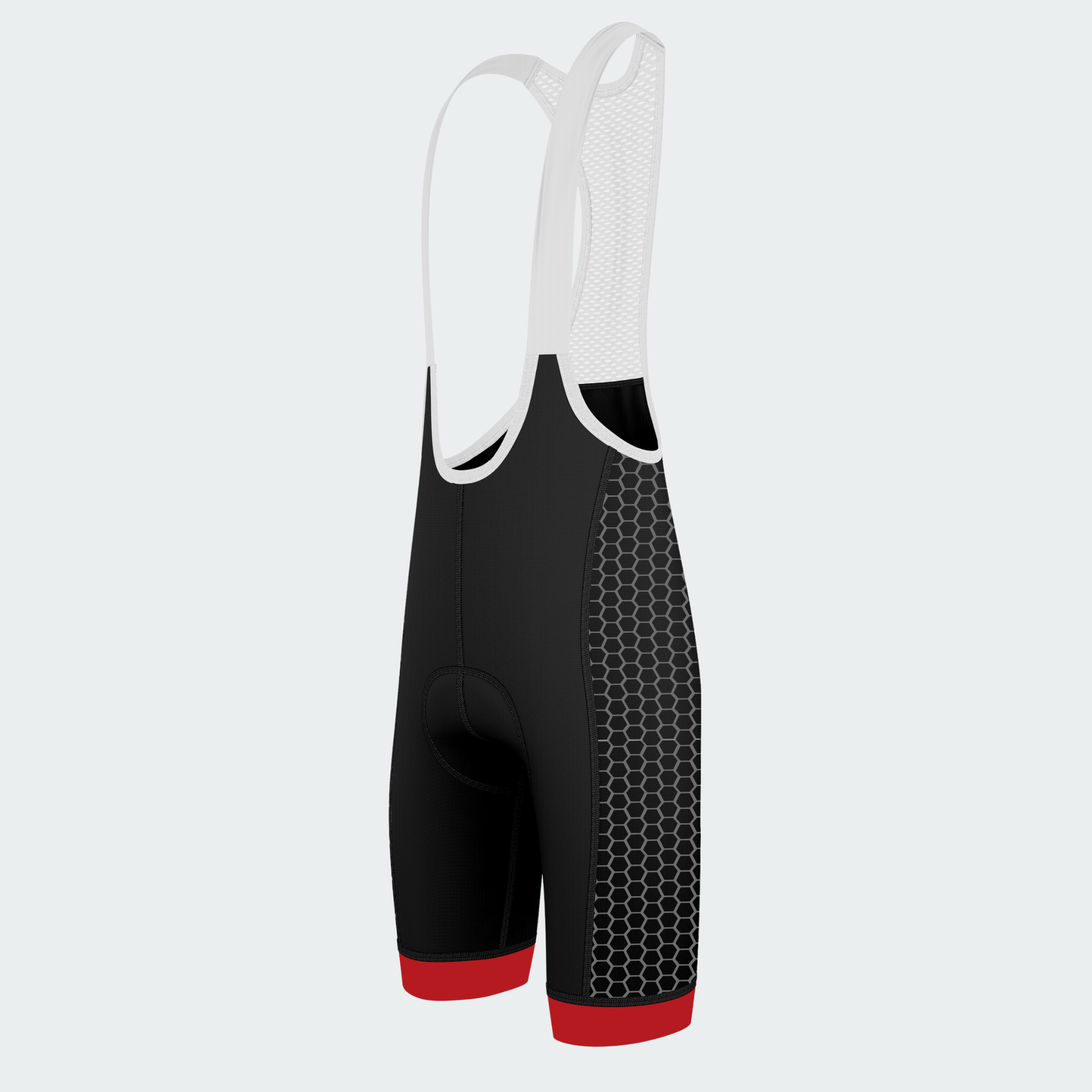 Men's Wildland Firefighter Flame Cycling Bib Shorts - Side