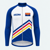 Men's Personalized Long Sleeve Cycling Jersey – Arizona Summit Chevron - Front