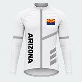 Men's Personalized Long Sleeve Cycling Jersey – Arizona Saguaro Road - Front