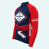 Men's Personalized Long Sleeve Cycling Jersey – Arkansas River Ridge - Side