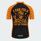 Men's Personalized Short Sleeve Cycling Jersey – Mechanic I Can Fix A Lot - Back