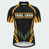 Men's Personalized Short Sleeve Cycling Jersey – Trail Crew - Front