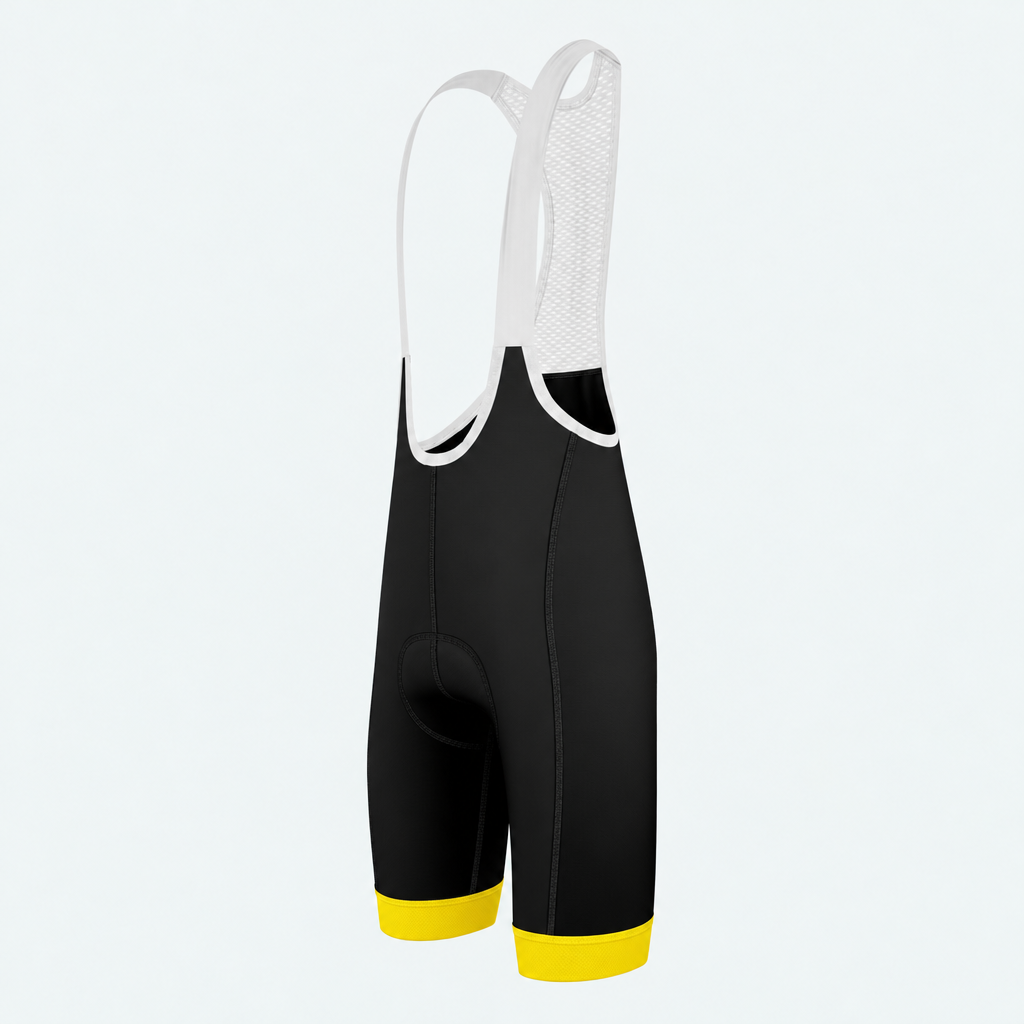 Men's Spain Brush Flag Cycling Bib Shorts - Side