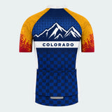 Men's Personalized Short Sleeve Cycling Jersey – Colorado Peak Pride - Back