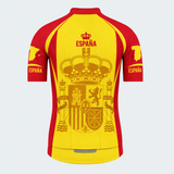 Men's Personalized Short Sleeve Cycling Jersey – Spain · Spain Short Sleeve Cycling Jersey for Men - Back
