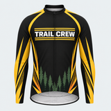 Men's Personalized Long Sleeve Cycling Jersey – Trail Crew - Front