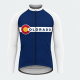 Men's Personalized Long Sleeve Cycling Jersey – Colorado Roundel Banner - Front