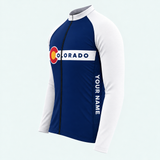 Men's Personalized Long Sleeve Cycling Jersey – Colorado Roundel Banner - Side
