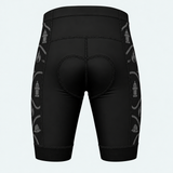 Men's US Firefighter Flame Cross Cycling Shorts - Back