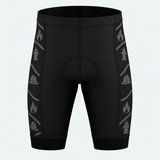 Men's US Firefighter Flame Cross Cycling Shorts - Front