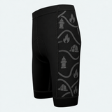Men's US Firefighter Flame Cross Cycling Shorts - Side