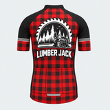Men's Personalized Short Sleeve Cycling Jersey – Lumberjack Timber Crew - Back