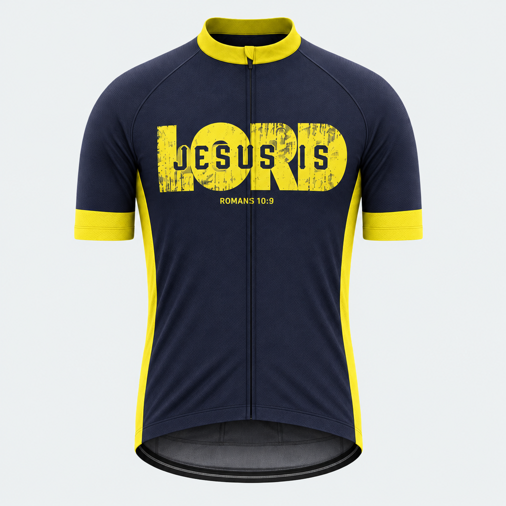Men's Personalized Short Sleeve Cycling Jersey – Jesus Is Lord - Front