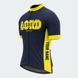 Men's Personalized Short Sleeve Cycling Jersey – Jesus Is Lord - Front 45°