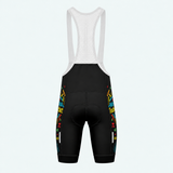 Men's Math Teacher Triangles Cycling Bib Shorts - Back
