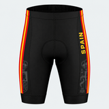 Men's Spain Heraldic Stripe Cycling Shorts - Front