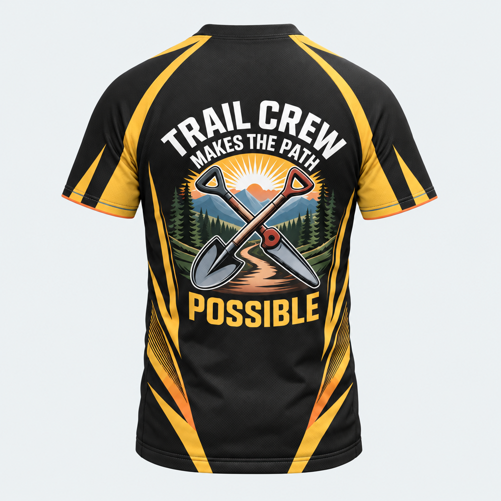 Men's Trail Crew Short-sleeve Cycling T-shirt - Back
