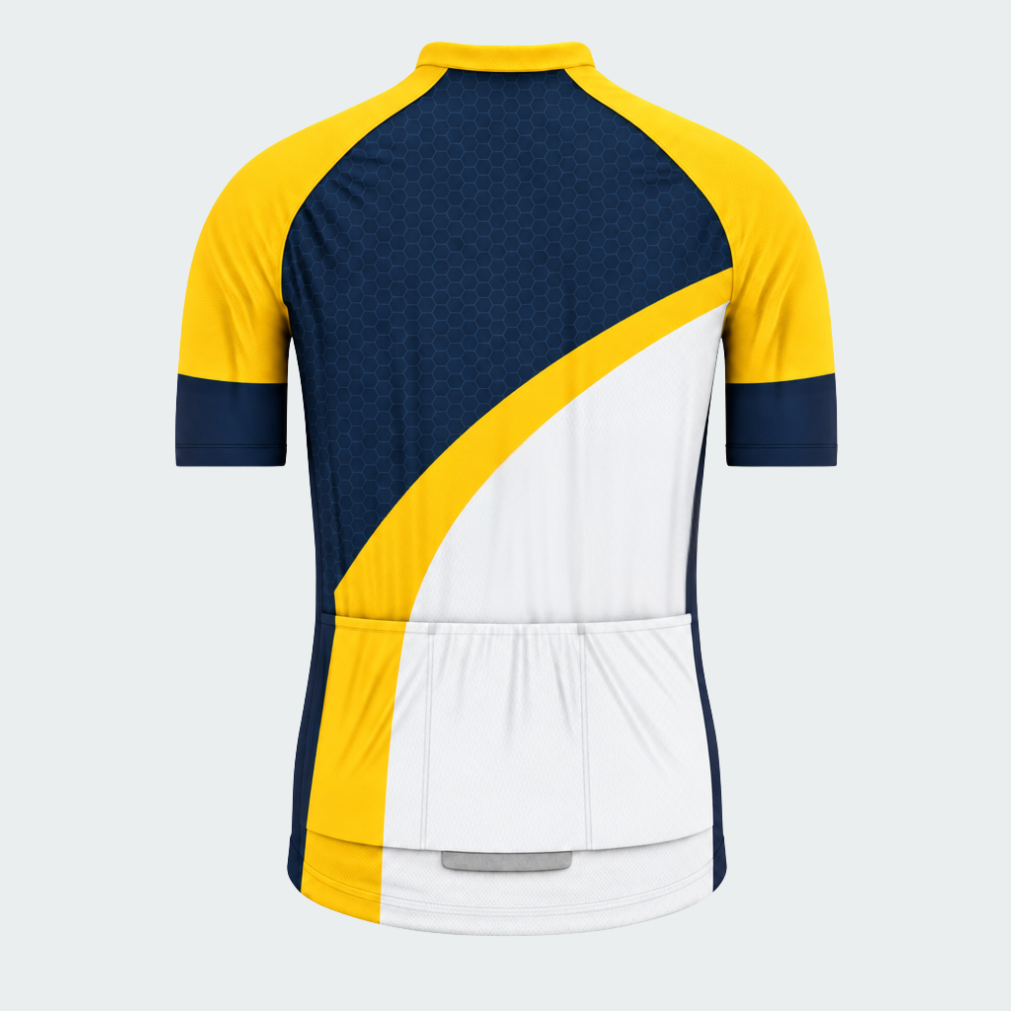 Men's Personalized Short Sleeve Cycling Jersey – Michigan Alumni Block M - Back