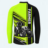 Men's Personalized Long Sleeve Cycling Jersey – Proud Farmer - Back