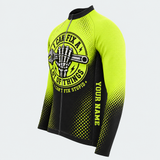 Men's Personalized Long Sleeve Cycling Jersey – Mechanic Skull I Can't Fix Stupid - Side