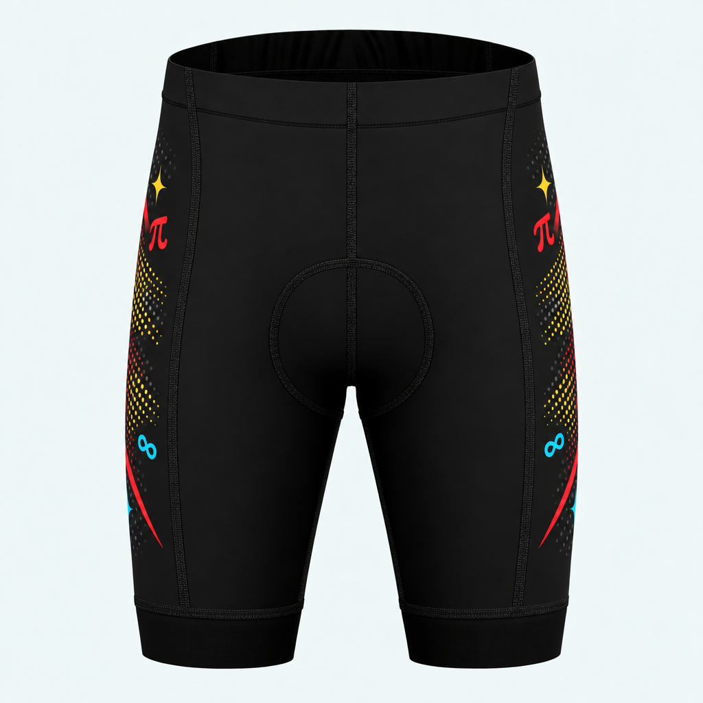 Men's Math Teacher Formula Cycling Shorts - Front